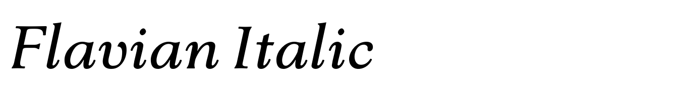 Flavian Italic